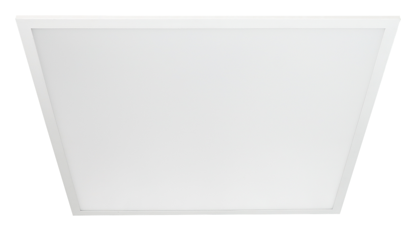 4Blue Lineva U19 LED panel viewed from below, showing the light-emitting face and white frame